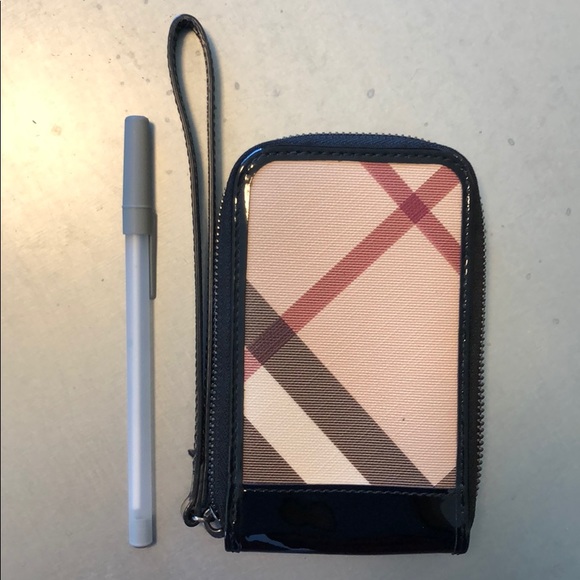 Burberry “Nova Check” zip-round Wristlet - Picture 2 of 3